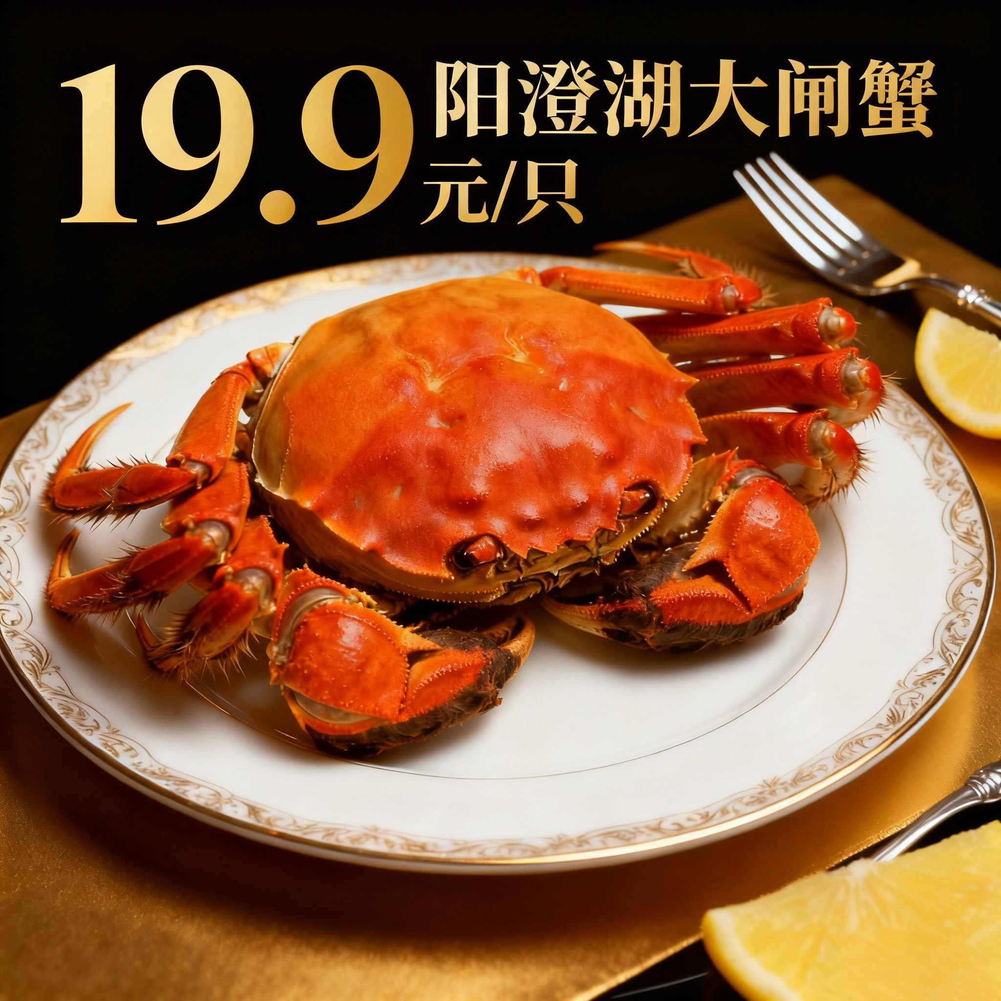 阳澄湖大闸蟹  19.9一只
